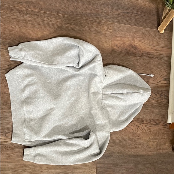 Brandy Melville Heather Gray Zip-Up Hoodie - Picture 5 of 5